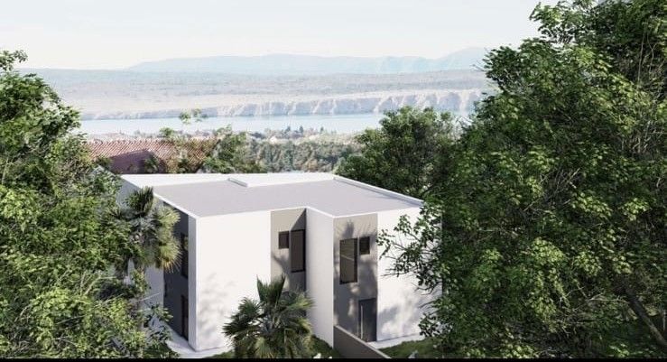 Jadranovo, dvojna kuća v roh bau fazi