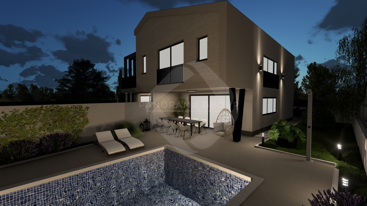 Samo pri nas! Dvojna hiša – 2 stanovanjski enoti s terasami, 616 m² zemljišča