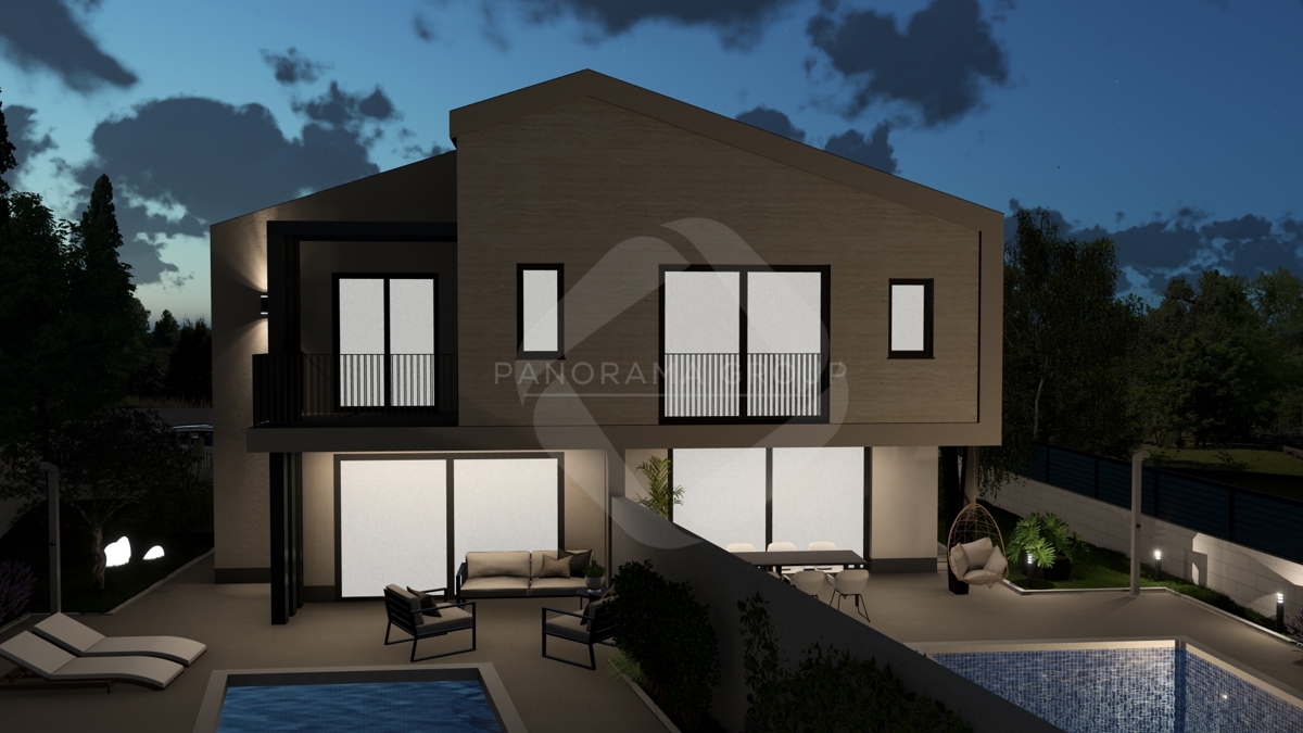 Samo pri nas! Dvojna hiša – 2 stanovanjski enoti s terasami, 616 m² zemljišča