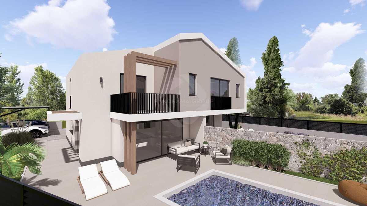 Samo pri nas! Dvojna hiša – 2 stanovanjski enoti s terasami, 616 m² zemljišča