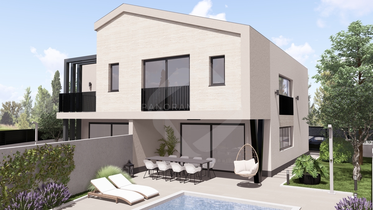 Samo pri nas! Dvojna hiša – 2 stanovanjski enoti s terasami, 616 m² zemljišča