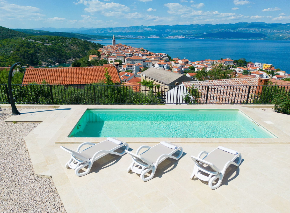 Vila s panoramskim pogledom na morje - Vrbnik
