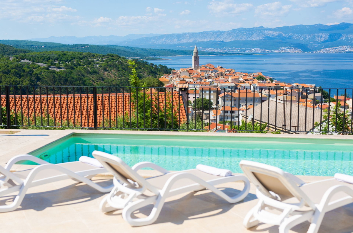 Vila s panoramskim pogledom na morje - Vrbnik