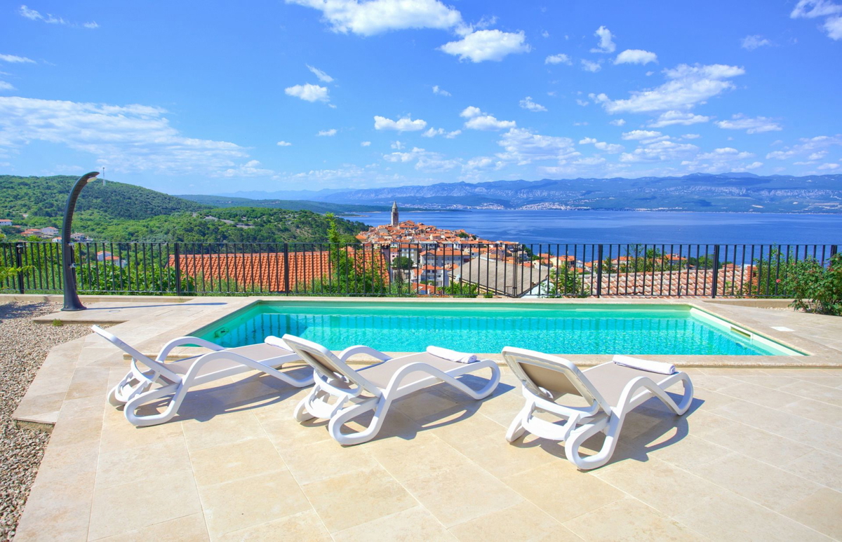 Vila s panoramskim pogledom na morje - Vrbnik