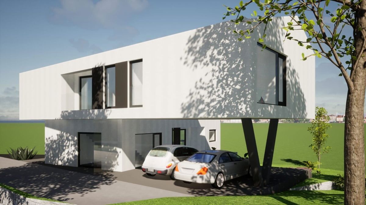 Zazidljivo zemljišče z lepim projektom - Vrbnik
