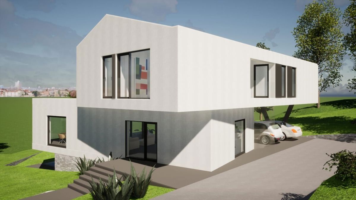 Zazidljivo zemljišče z lepim projektom - Vrbnik