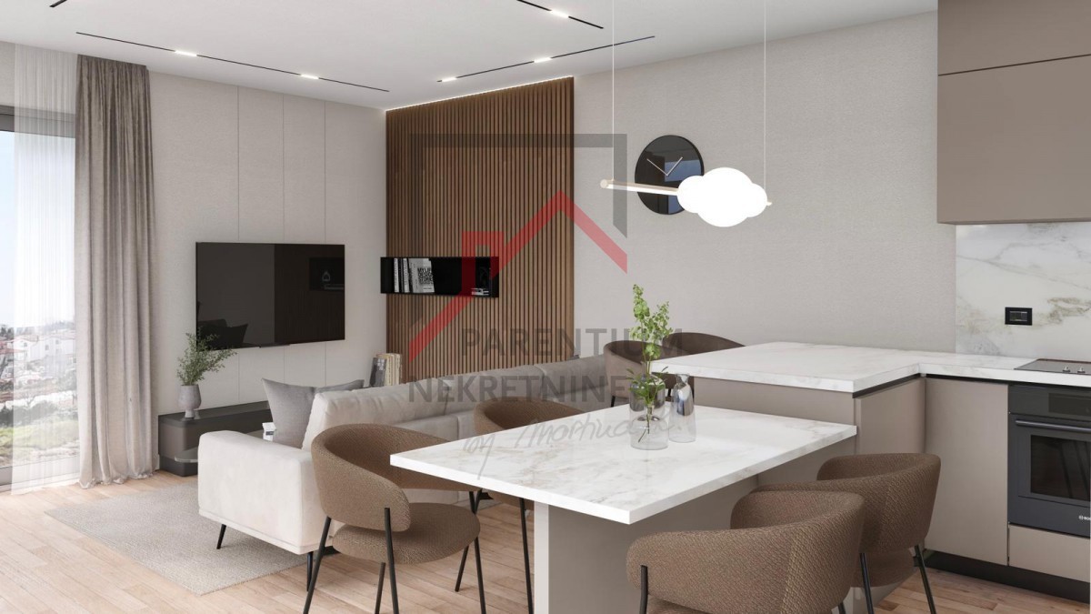 Istra, območje Poreča - Stanovanje v novi stavbi v prvem nadstropju z dvema terasama