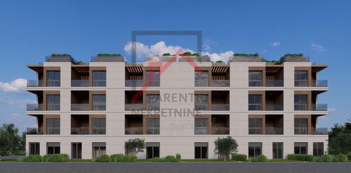 Istra, območje Poreča - Stanovanje v novi stavbi v prvem nadstropju z dvema terasama