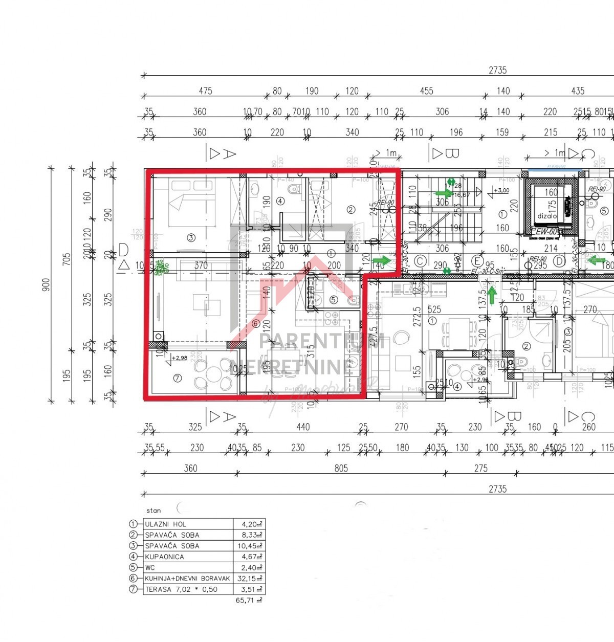 Stanovanje z dvema spalnicama - takoj vseljivo - novogradnja!!