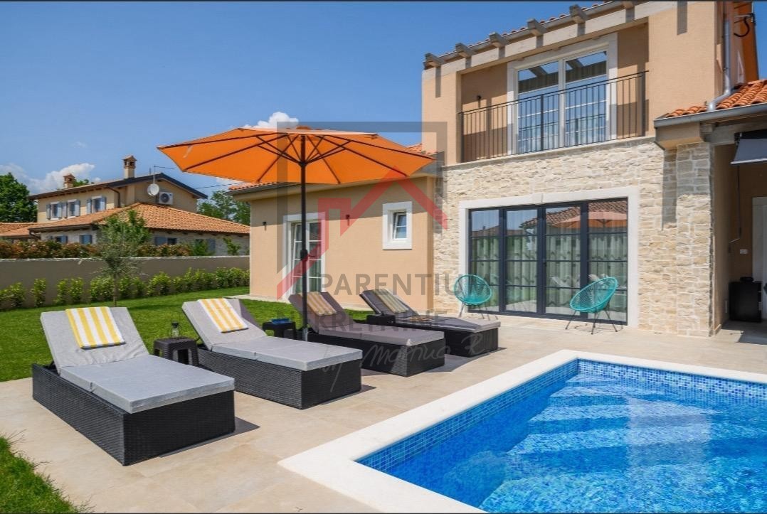 Kanfanar, okolica, novozgrajena hiša s garsonjero