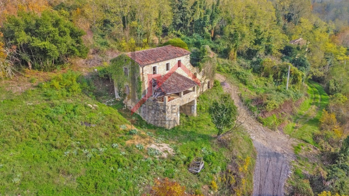 Kamnita hiša za prenovo z velikim vrtom v bližini Motovuna