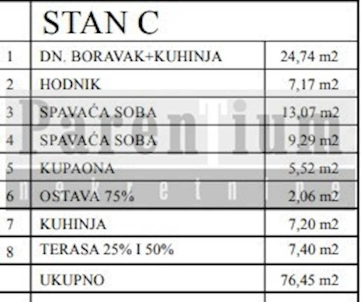 Poreč, Tar, dvoetažno stanovanje