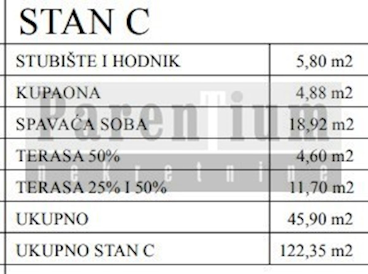 Poreč, Tar, dvoetažno stanovanje