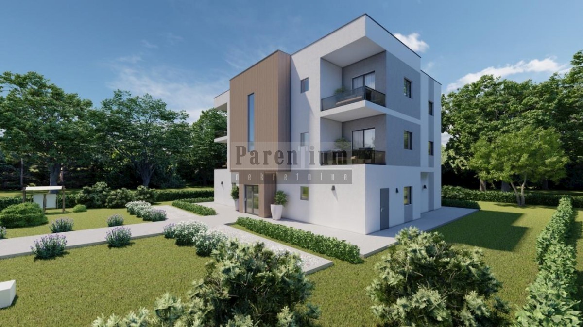 Nova stavba - apartma z dvema spalnicama, v bližini Poreča