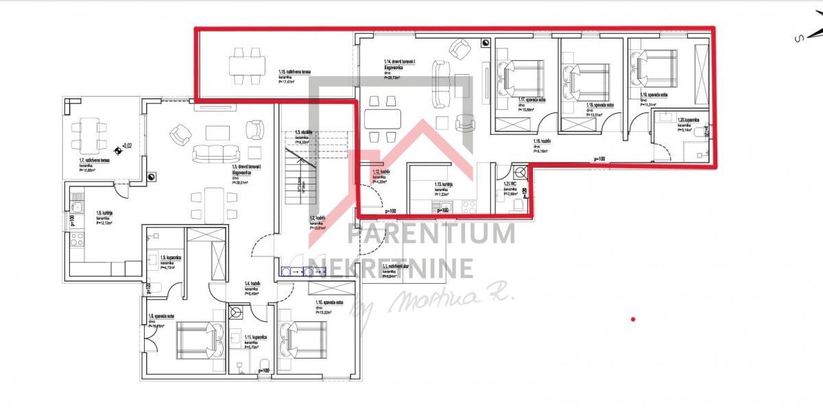 Poreč, Luksuzno stanovanje v pritličju z vrtom!
