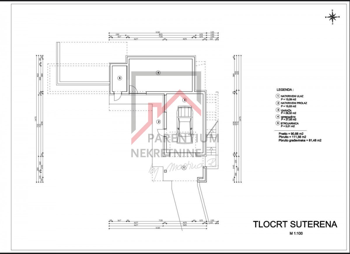 Istra, Žminj - Gradbeno zemljišče z dovoljenjem in projektom za hišo z bazenom