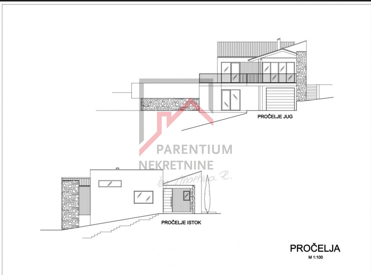 Istra, Žminj - Gradbeno zemljišče z dovoljenjem in projektom za hišo z bazenom