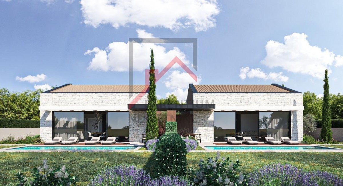 Istra, Poreč - Moderna polpritlična hiša z bazenom in zasebnim vrtom