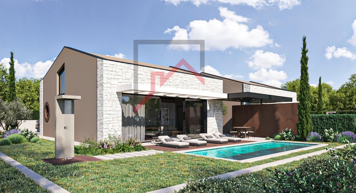 Istra, Poreč - Moderna polpritlična hiša z bazenom in zasebnim vrtom