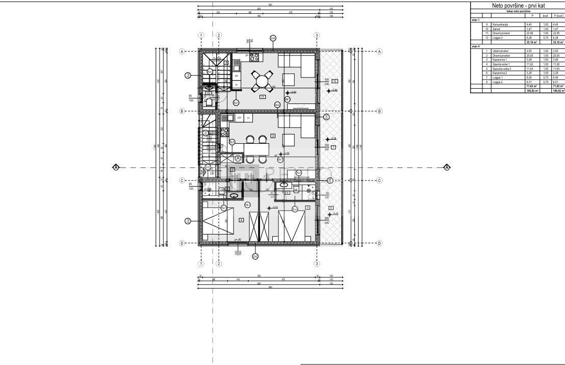 Dvosobno stanovanje v Stomorska - Šolta (Novogradnja) 72 m²