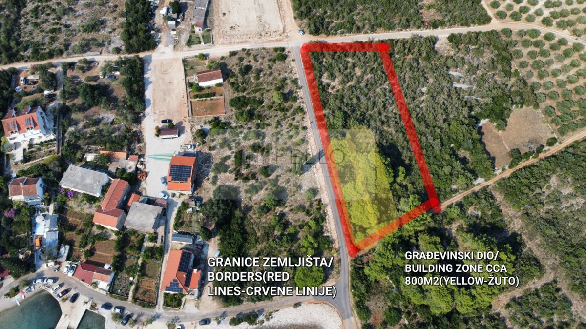 Gradbeno zemljišče – PRVA VRSTA OB MORJU! REDKOST! Lovište – Pelješac