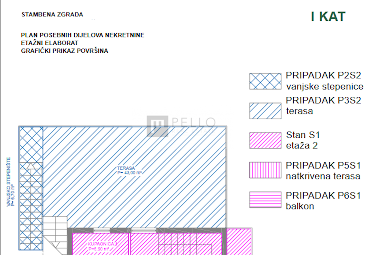 Apartma Orebić, 129,65m2