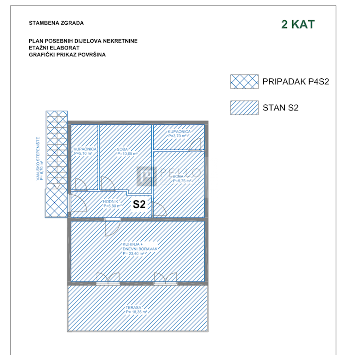 Apartma Orebić, 129,65m2