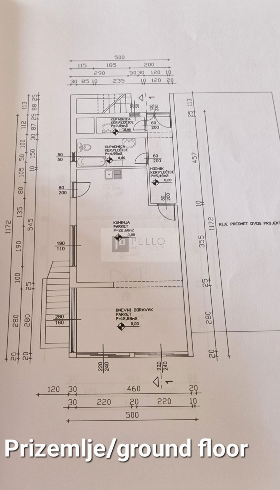 Dvojna hiša v Orebiću s pogledom na morje