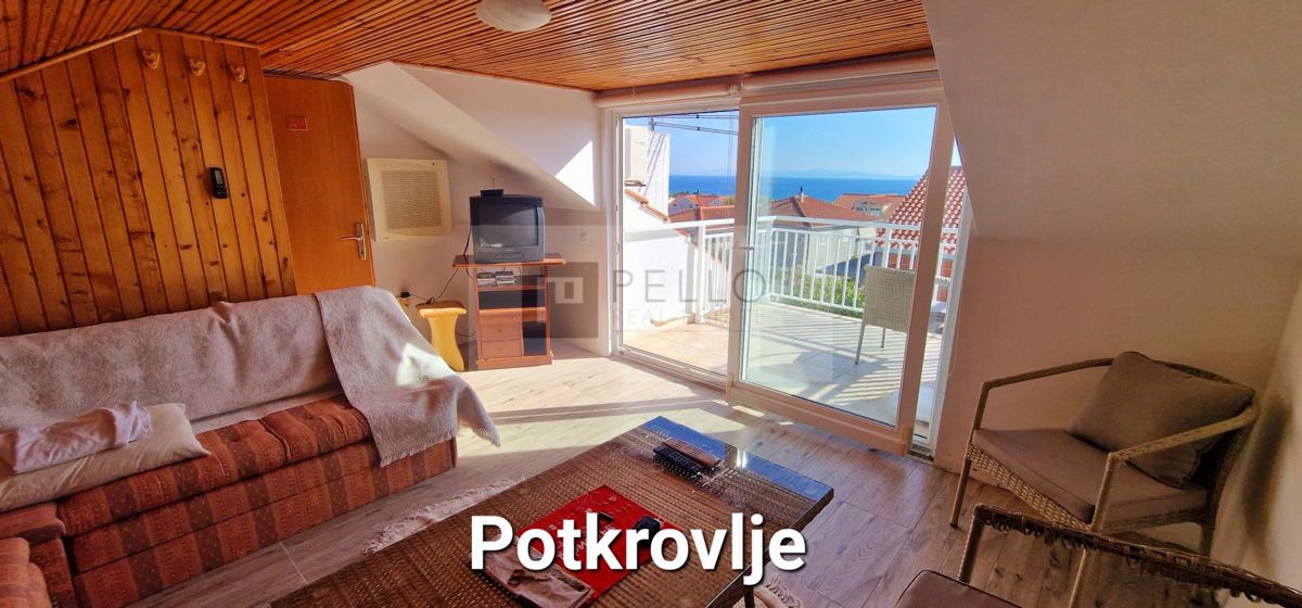 Dvojna hiša v Orebiću s pogledom na morje