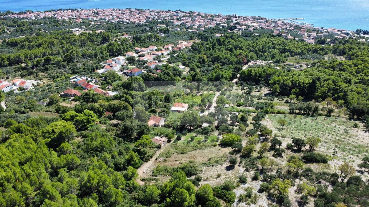 Hiša na osami s panoramskim razgledom (za obnovo) 1590m2 velik vrt