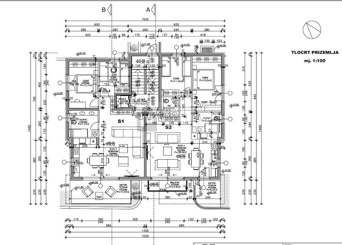 Apartma Makarska, 68m2