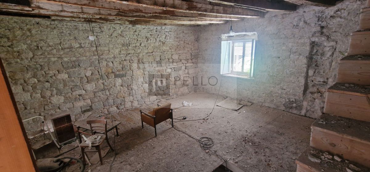 Kamnita hiša v starem delu Orebića, 30 m od morja (razgled na morje)