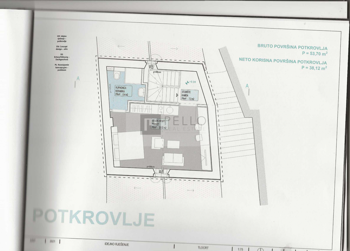 Kamnita hiša v starem delu Orebića, 30 m od morja (razgled na morje)