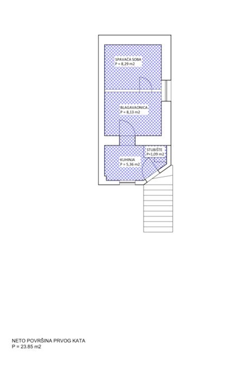 Split - dvonadstropno stanovanje 50m2 v samem centru mesta