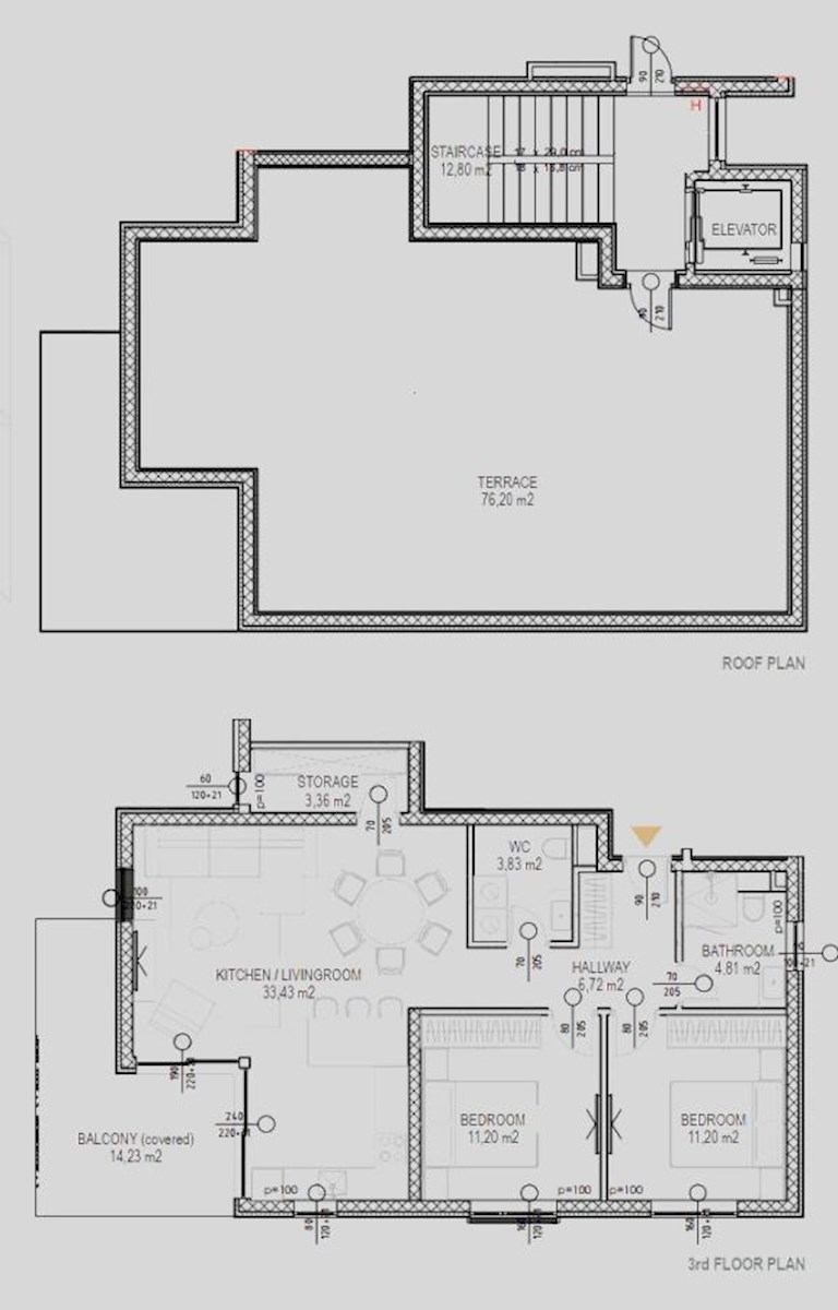 Stanovanje: Projekt Borik - Vitrenjak, 100,72 m2, novogradnja - ERSTE banka (prodaja)