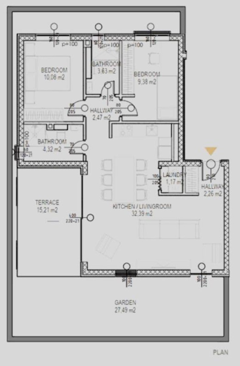 Stanovanje: Projekt Borik - Vitrenjak, 71,49 m2, novogradnja (prodaja)