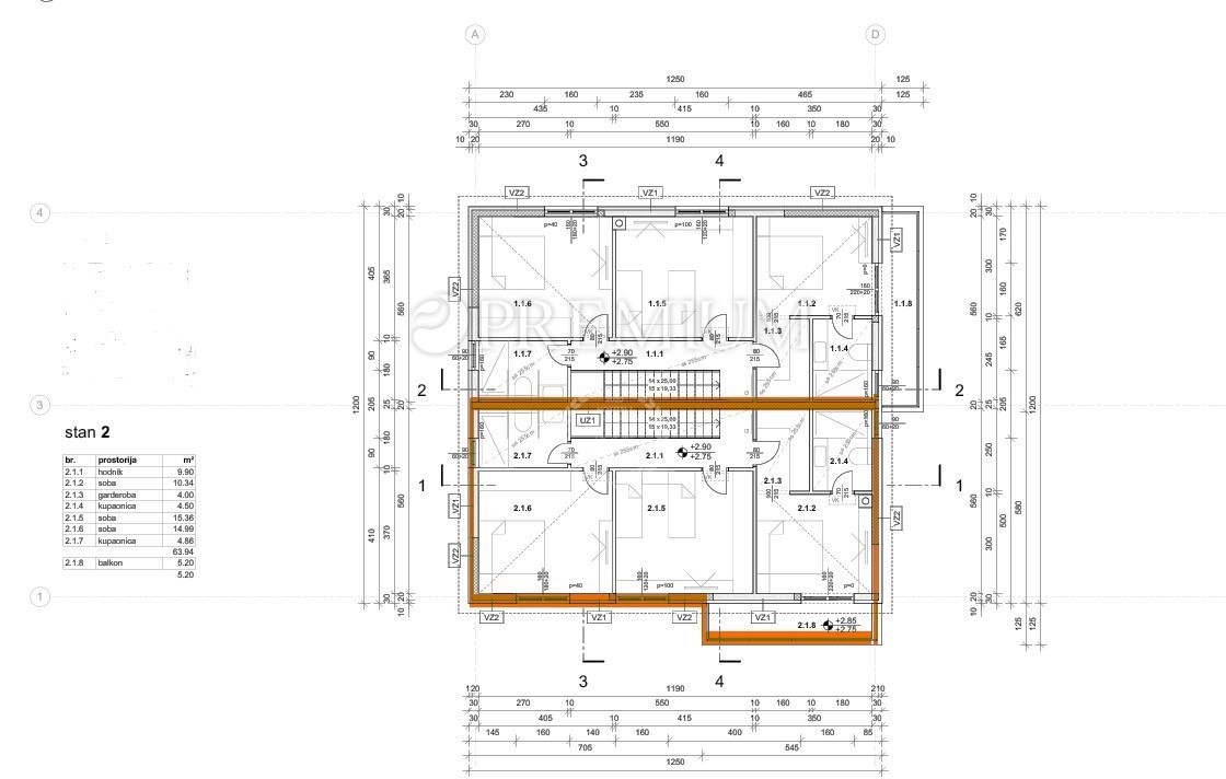 Nova Dvojna Hiša v Malinski, 160 m od Morja!