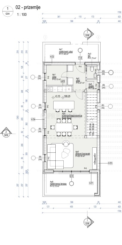 Vrbnik okolica – novogradnja z bazenom!