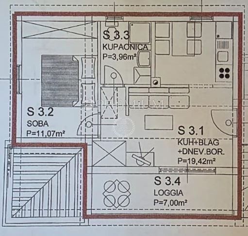 Malinska, opremljeno stanovanje na odlični lokaciji!