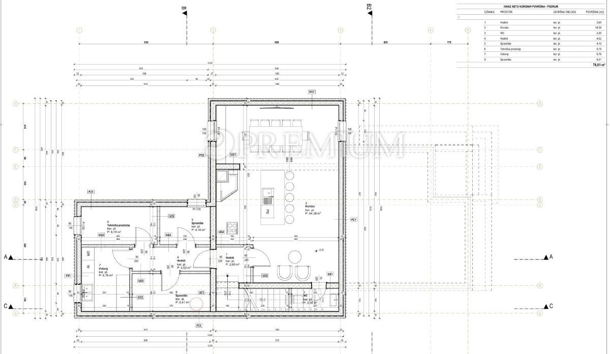 Brzac, otok Krk – zemljišče z dovoljenjem! Pogled na morje