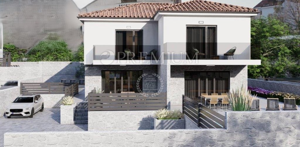 Malinska moderna dvojna hiša novogradnja!