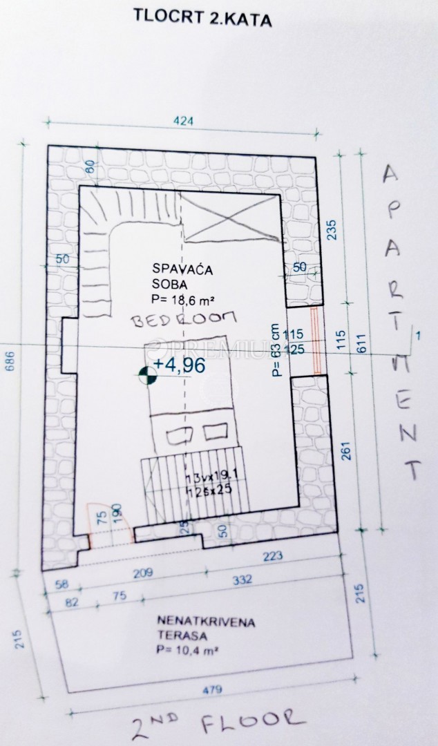 Baška, prenovljena kamnita hiša, 80 m od morja!