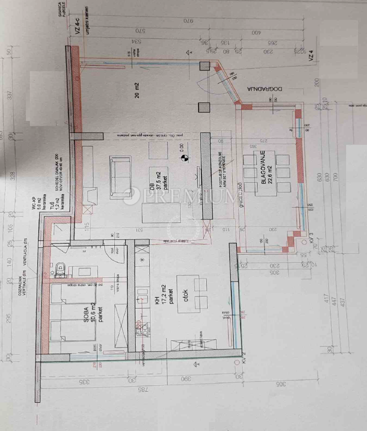 Malinska, prodaja luksuzno opremljene hiše, le 90 m od morja!