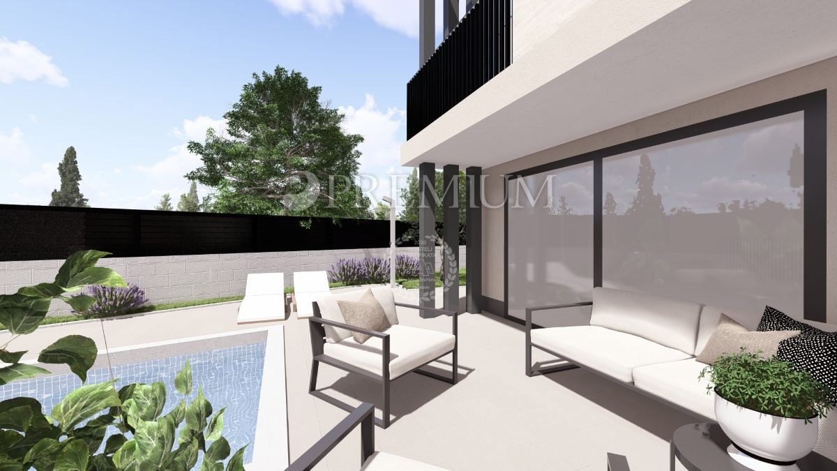 Malinska, hiša z bazenom na robu gradbene cone!