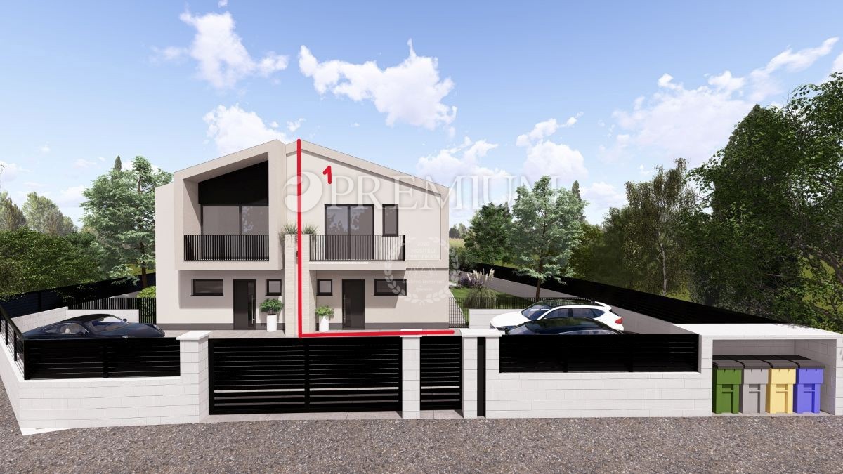 Malinska, hiša z bazenom na robu gradbene cone!