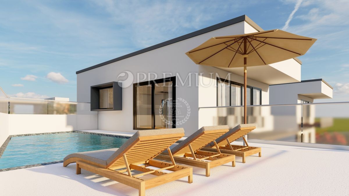 Okolica Krka, moderna novogradnja s strešno teraso!