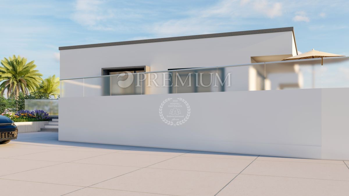 Okolica Krka, moderna novogradnja s strešno teraso!