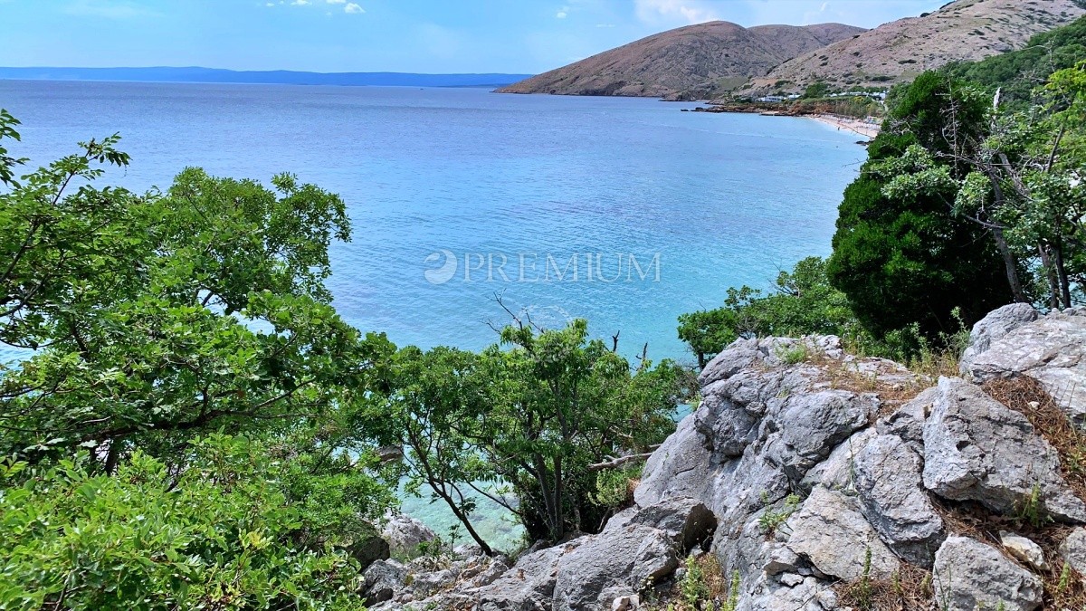 Stara Baška, zazidljivo zemljišče ob morju!