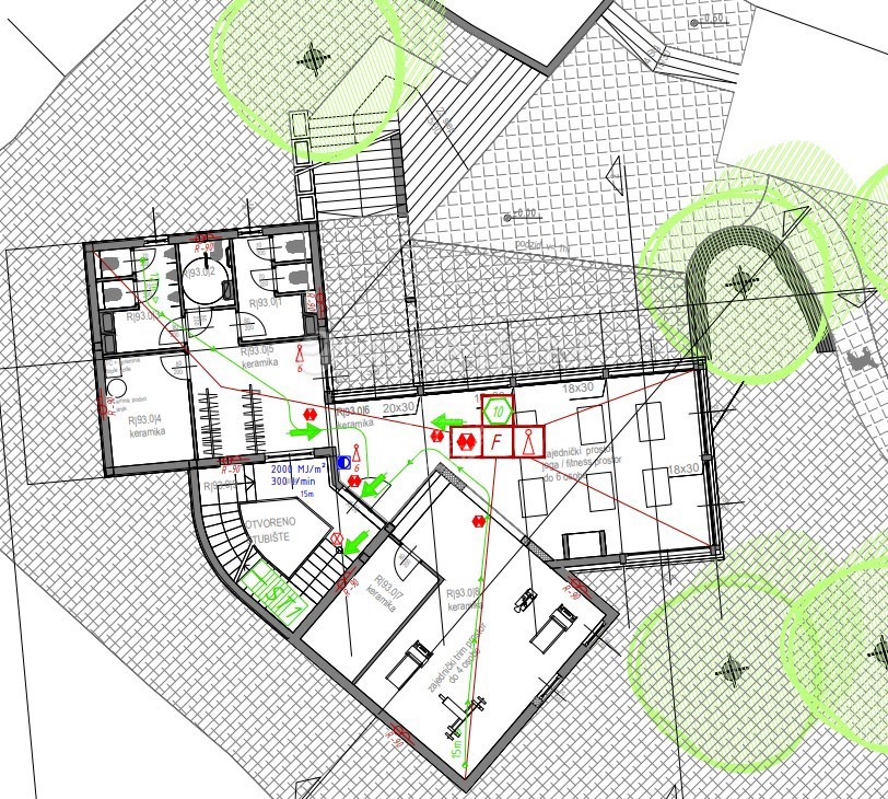 Vrbnik, okolica, zemljišče za gradnjo z glavnim projektom!