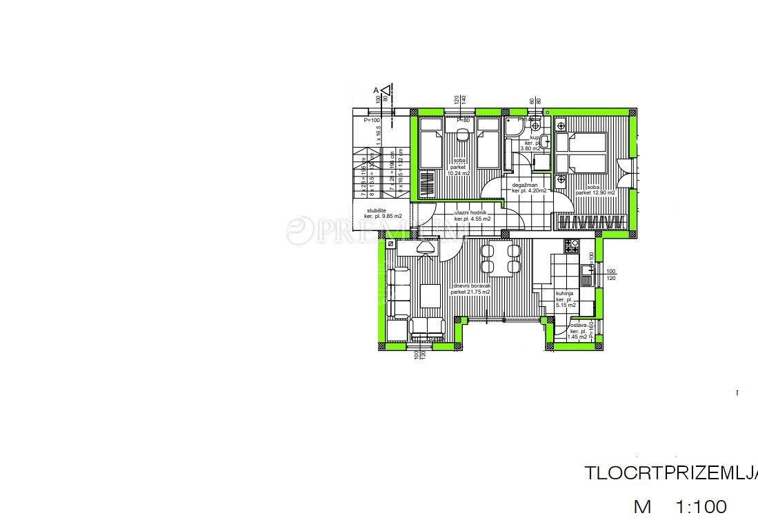 Malinska, prodaja, dvoetažni apartma v novogradnji!